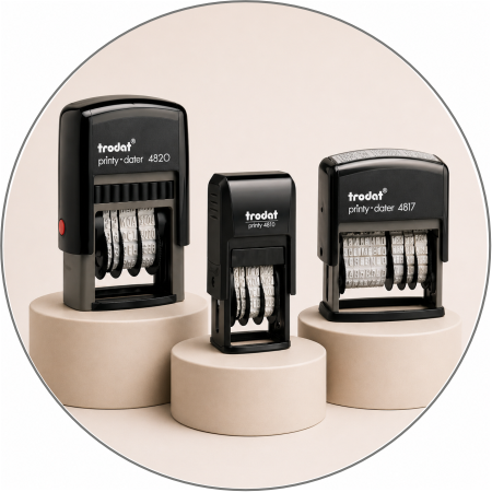 Dater Stamps Stock for Office Use