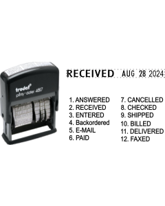TR4817 Stock Self-Inking Dial-a-Phrase Dater