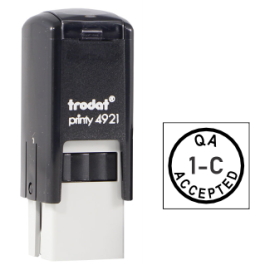 Self-Inking Stamp, Custom Round - Quality Control