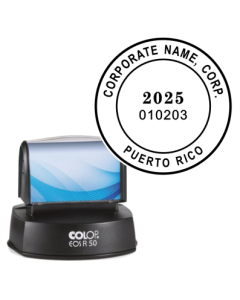 TREOSR-50-B-01A Custom Round Stamp