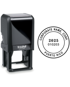 TR4924R-B-01 Custom Round Stamp